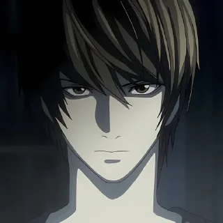 ❄️ emoji Light Yagami @anime_stickers_alone Telegram sticker 14 of 27