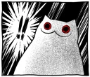 😱 emoji Gloomy Cat Telegram sticker 23 of 78