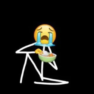 😭 emoji ᥀𖦹 ੈhumor twt by @stickernct ୭̥ ！៹𖤐 Telegram sticker 14 of 106