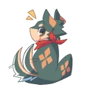 ❗ emoji Hello! I'm Izuna. Telegram sticker 10 of 40