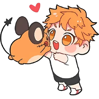 🏐 emoji Haikyuu Chibi. 🏐 // @Anime_Sticker_noob Telegram sticker 22 of 112