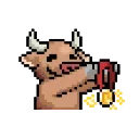 🥇 emoji LIHKG Cow PX @lihkg_official Telegram sticker 23 of 34