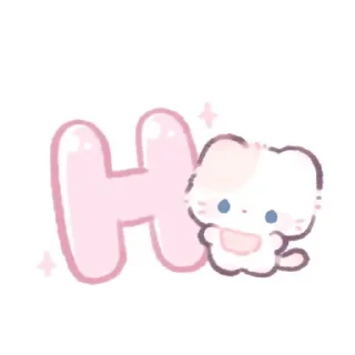 🌟 emoji 🎀Kitty🐾alphab' Telegram sticker 10 of 28