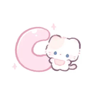 🐾 emoji 🎀Kitty🐾alphab' Telegram sticker 5 of 28