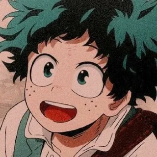 😀 emoji @animecuteth Deku Telegram sticker 16 of 35