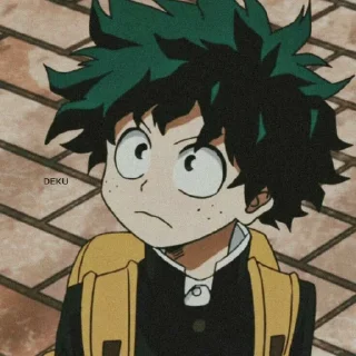 🙁 emoji @animecuteth Deku Telegram sticker 7 of 35