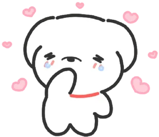 ⭐ emoji doodle baby dog @stickieri Telegram sticker 17 of 24