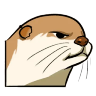 😠 emoji A Cute Otter (FULL) [英文] @WSZB_Stickers Telegram sticker 24 of 41