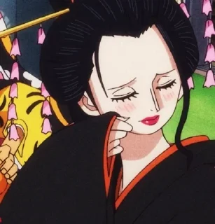 😣 emoji Nico Robin by : @nisaasticker Telegram sticker 16 of 75