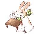 😡 emoji Grey Rabbit 🐰 Telegram sticker 19 of 85