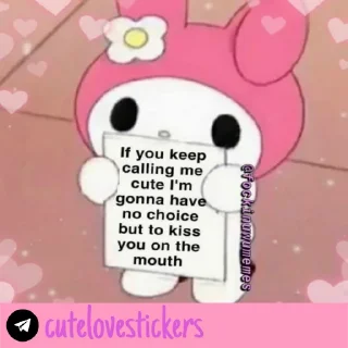 🥺 emoji Wholesome Love 💜 @cutelovestickers Telegram sticker 23 of 93
