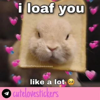 🥺 emoji Wholesome Love 💜 @cutelovestickers Telegram sticker 11 of 93