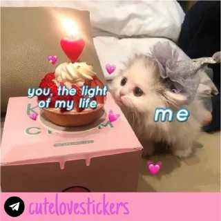 🥺 emoji Wholesome Love 💜 @cutelovestickers Telegram sticker 15 of 93