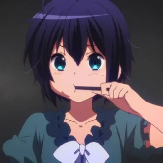 🩹 emoji Takanashi Rikka @anime_stickerspack Telegram sticker 12 of 19