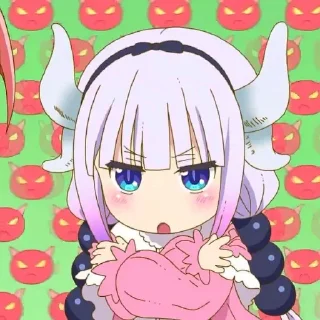 💜 emoji Kanna Kamui @Moontelaxx Telegram sticker 9 of 50