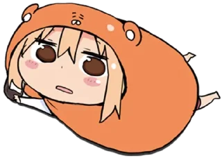 😐 emoji @stickersbag 💖 Umaru 🧚‍♀ Telegram sticker 20 of 66