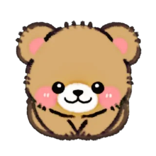 🐻 emoji Wuffy bear 🐻@moonlightcastle Telegram sticker 20 of 80