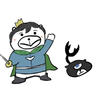 😯 emoji 摸摸熊：動漫許願區.@cutemomobear Telegram sticker 15 of 93