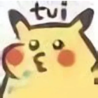 Sticker from pika