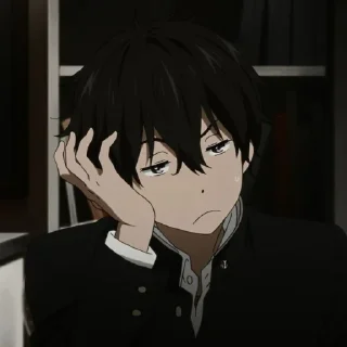 🖤 emoji Houtarou oreki💤 Telegram sticker 5 of 24