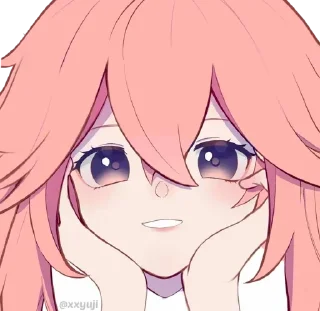 😃 emoji ▼・ᴥ・▼ || @CouplePFP Telegram sticker 15 of 90