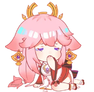 😢 emoji ▼・ᴥ・▼ || @CouplePFP Telegram sticker 7 of 90