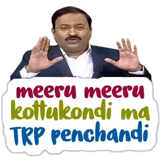 Sticker from Tv9 Lolli | @StickersTelugu