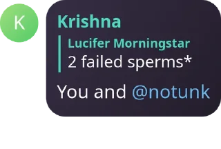 Sticker from Krishna's kang pack