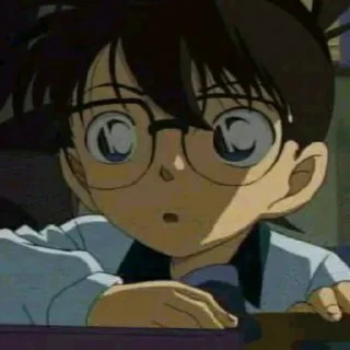 🔎 emoji Edogawa Conan by @alxagrvr Telegram sticker 16 of 56