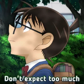 😔 emoji CONAN EDOGAWA 2 Telegram sticker 23 of 120