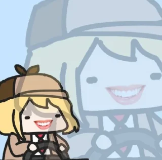 🔎 emoji amelia watson by @hunnaAa Telegram sticker 1 of 18