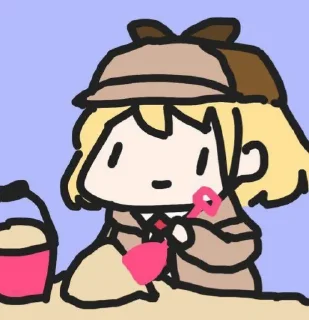 🔎 emoji amelia watson by @hunnaAa Telegram sticker 13 of 18