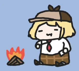🔎 emoji amelia watson by @hunnaAa Telegram sticker 5 of 18