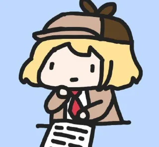 🔎 emoji amelia watson by @hunnaAa Telegram sticker 15 of 18