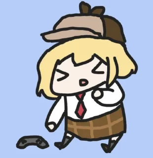 🔎 emoji amelia watson by @hunnaAa Telegram sticker 16 of 18