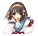 😜 emoji The Melancholy of Haruhi Suzumiya Telegram sticker 13 of 41
