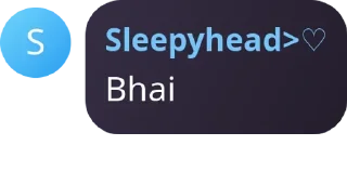 Sticker from User text