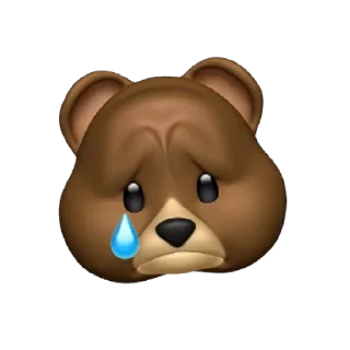 😢 emoji Bear Telegram sticker 6 of 15