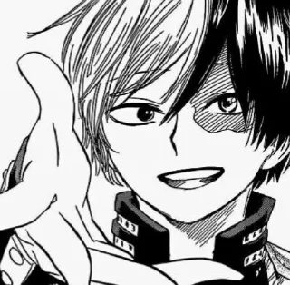 🌙 emoji [ Todoroki Shouto - Mαngα ] Telegram sticker 10 of 55
