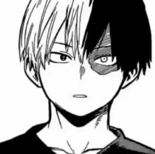 🌙 emoji [ Todoroki Shouto - Mαngα ] Telegram sticker 24 of 55