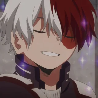🔗 emoji @STIKERANIMEX ➖ TODOROKI SHOUTO Telegram sticker 7 of 20
