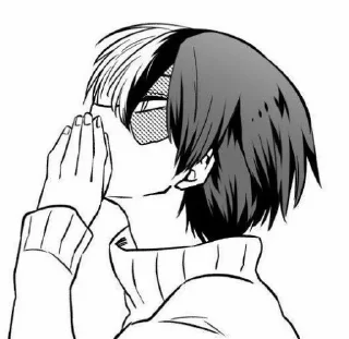 🌙 emoji [ Todoroki Shouto - Mαngα ] Telegram sticker 13 of 55