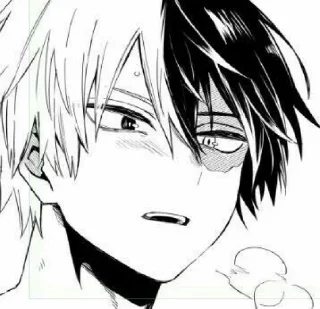 🌙 emoji [ Todoroki Shouto - Mαngα ] Telegram sticker 6 of 55
