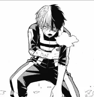 🌙 emoji [ Todoroki Shouto - Mαngα ] Telegram sticker 8 of 55