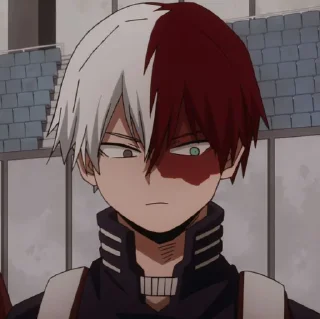 🔗 emoji @STIKERANIMEX ➖ TODOROKI SHOUTO Telegram sticker 9 of 20