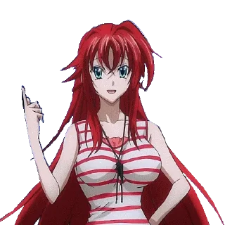 ❤️ emoji Highschool DXD @animestickerchannel Telegram sticker 11 of 120