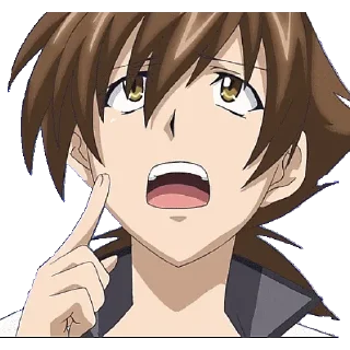 🧐 emoji Highschool DXD @animestickerchannel Telegram sticker 2 of 120