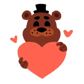 ❤️ emoji Five Nights at Freddy's (Smol Version) Telegram sticker 6 of 36