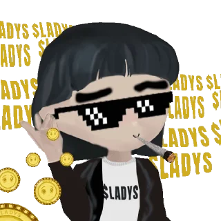 Sticker from Milady Meme