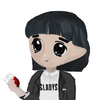 Sticker from Milady Meme